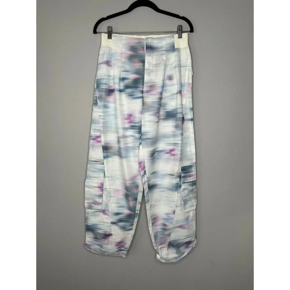 FREE PEOPLE MOVEMENT High Waisted Wide Leg Cargo Utility Hiking Pants Size Small